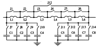 圖7  SSB天調(diào)電容、電感網(wǎng)絡(luò)