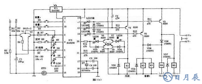 用BA5104/BA8206設(shè)計(jì)音響紅外遙控電路
